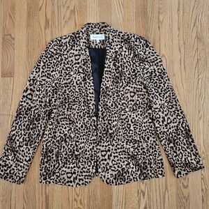 Daniel Rainn Leopard Print Women's Blazer Size XL